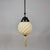 Art Deco Opaline Glass and Burnished Brass Pendants, Germany 1930s, Set of 2 For Sale - Image 6 of 17