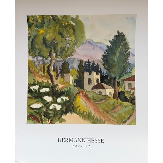 Paper Hermann Hesse, Dorfmotiv, Art Print For Sale - Image 7 of 7
