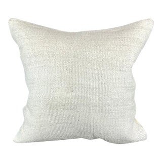 20 x 20 Hemp Pillow Turkish Cushion Natural Grayish White Pillow Cushion Cover For Sale