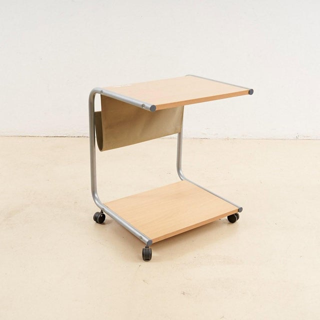 Trolley with Wooden Shelves For Sale - Image 3 of 5