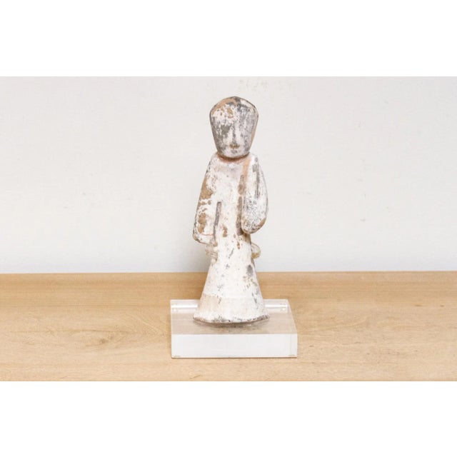 Chinese Han Dynasty Style Painted Pottery Court Lady For Sale - Image 3 of 7