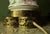 Metal Schumann Arzberg Bavaria Briar Rose Porcelain Table Lamps For Sale - Image 7 of 10
