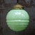 French “Clichy” green coloured glass pendant lamp Brass glass holder 2 meter black cotton flex E26 / E27 Up to 250V...