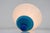 Mid-Century Modern Scandinavian Art Deco Milk Glass Pendant Light with Azure Blue Details, 1930s For Sale - Image 3 of 17