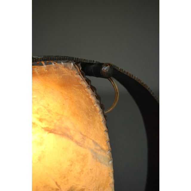 Amsterdam School Metal and Parchment Desk Lamp, 1920s For Sale - Image 10 of 18