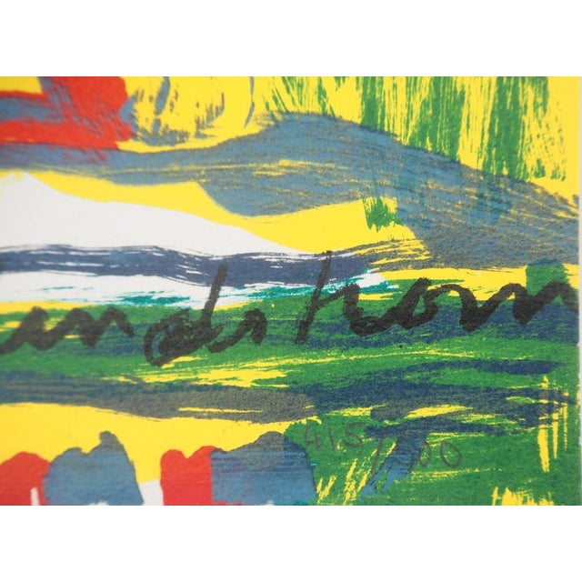 Bengt Lindström, Wild Portrait, Original Lithograph For Sale - Image 6 of 7