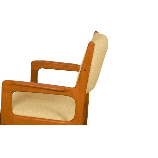 1970s 1970s Mid Century Modern Sculpted Teak Chairs Benny Linden - Set of 8 For Sale - Image 5 of 12