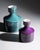 Rosenthal Turquoise and Purple Porcelain Vases by Hans Theo Baumann for Rosenthal, 1964, Set of 2 For Sale - Image 4 of 14