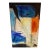 1980s Large-Scale Contemporary Abstract Painting, Monumental Vertical Canvas, Blue Black & Ochre, 78x48” by Jack Compton For Sale