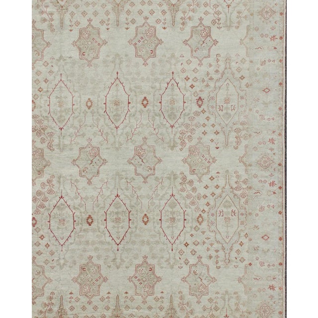 Large Modern Khotan by Keivan Woven Arts Large Khotan Design Rug with all over Large scale diamond and geometric design....
