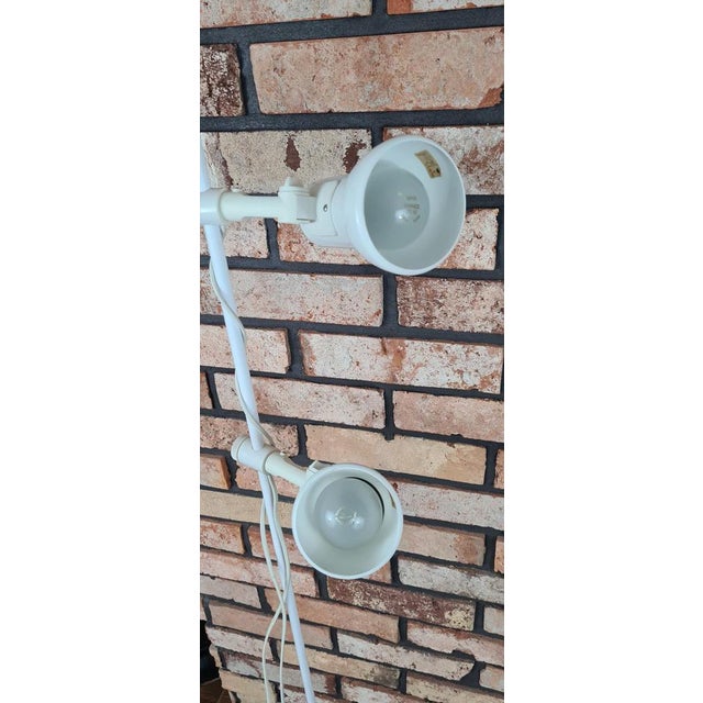Metal Floor Lamp with Double Lighting, 1970s For Sale - Image 7 of 10