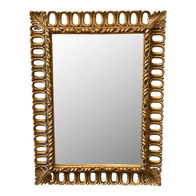 Vintage Gold Gilt Mirror For Sale