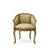 Pair of silk armchairs with golden trimmings, Louis XV style. Commissioned by the owner. Monza