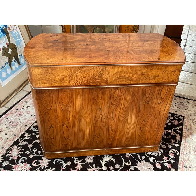 Mid 20th Century Modern Expandable Dry Bar - Cabinet, Walnut Burl, American of Martinsville For Sale In San Francisco - Image 6 of 16