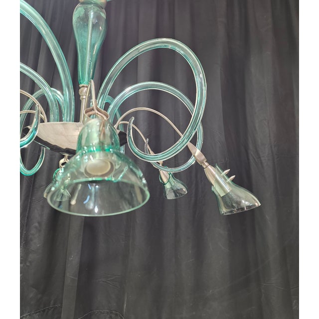 Vintage Murano Glass Chandelier, 1980s For Sale - Image 6 of 11