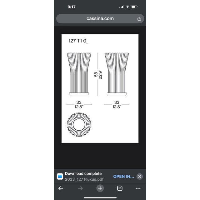 Fluxus E Cassina Table Lamp by Paolo Ulian For Sale - Image 11 of 12
