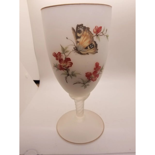 Shabby Chic Vintage Norleans Butterfly and Flowers Vase, Made in Italy For Sale - Image 3 of 4