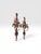 1960s Pair of Monumental 31” Italian Rococo Revival Carved Wood & Metal Wall Sconces For Sale - Image 4 of 12