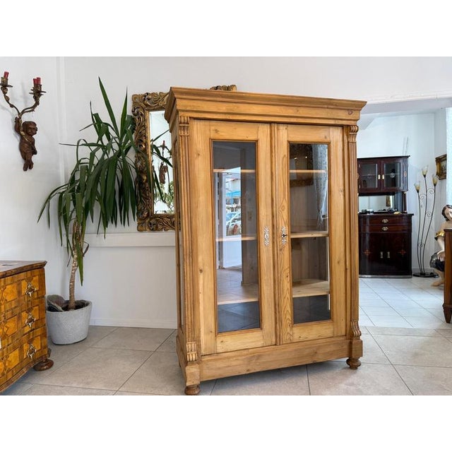 Rustic Farmhouse Display Cabinet For Sale - Image 8 of 10