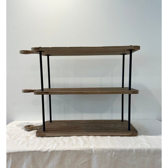 Farmhouse 1990s Three Tier Kitchen Shelf For Sale - Image 3 of 11