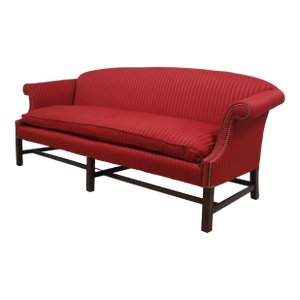 Henredon Newly Upholstered Chippendale Mahogany Sofa