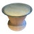 20th Century Bamboo Round Glass Side Table For Sale