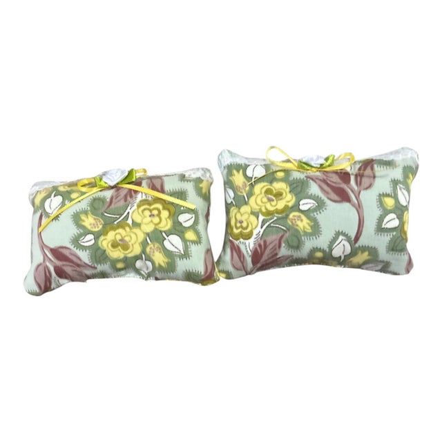 English Retro Mini Pillows Bowl Fillers Handmade For Sale - Image 3 of 3