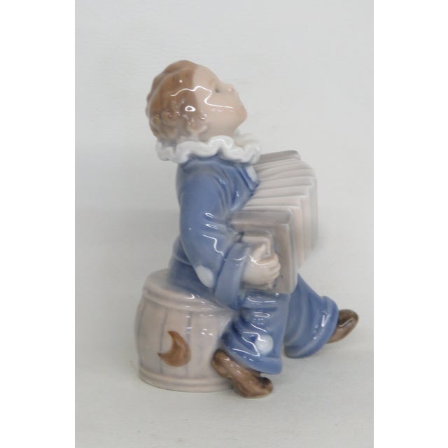 Royal Copenhagan Royal Copenhagen Boy With Accordion Figurine 4587b For Sale - Image 4 of 11