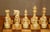 Vintage Burr Walnut Velvet Drawer Chessboard and Chess Set from Staunton, Set of 33 For Sale - Image 5 of 18