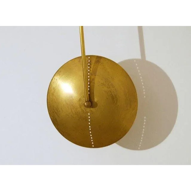 Mid-Century Modern 1960s Mid-Century Gold Brass Wall Lamp For Sale - Image 3 of 8