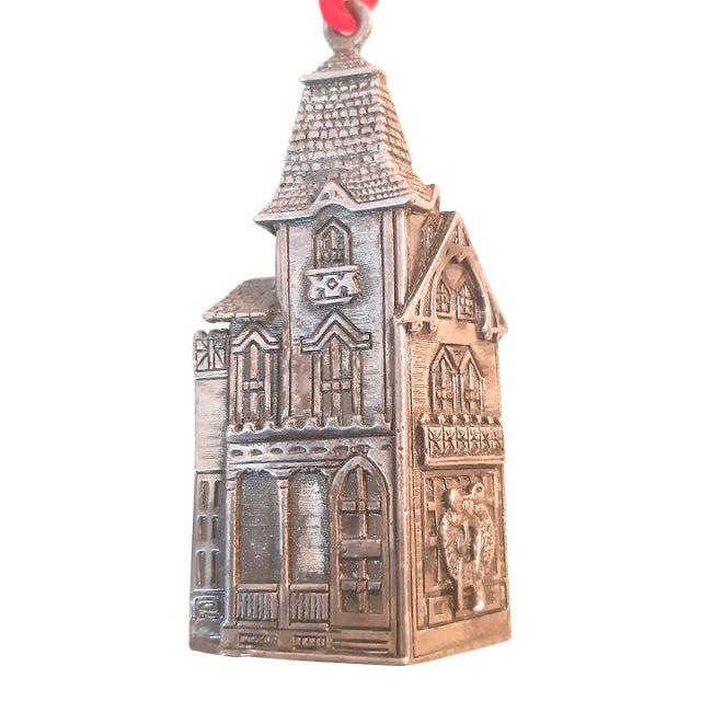 Reed and Barton Holiday House Christmas Ornament For Sale