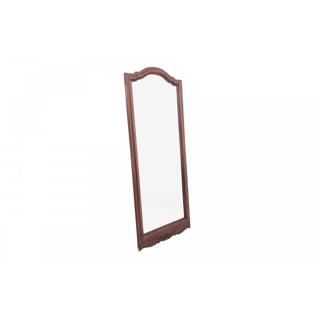 Narrow Oak Mirror, France, 1910 For Sale - Image 5 of 6