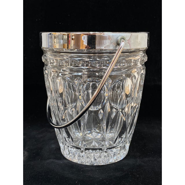 Vintage French Crystal Ice Bucket, 1960 For Sale - Image 4 of 9