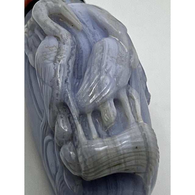 Vintage Lavendar Jadeite Snuff Bottle For Sale - Image 10 of 12