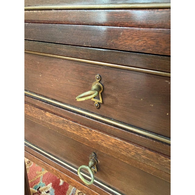 Louis XVI Style Bedside Tables in Mahogany, 1970s, Set of 2 For Sale - Image 4 of 7