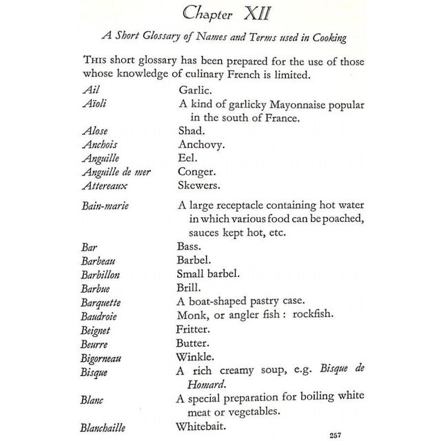 "Madame Prunier's Fish Cookery Book" 1938 For Sale In New York - Image 6 of 12