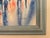 Blue Mid-Century Impressionist Rainy Cityscape by W. Amion – Heavy Slate Blue Frame For Sale - Image 8 of 15