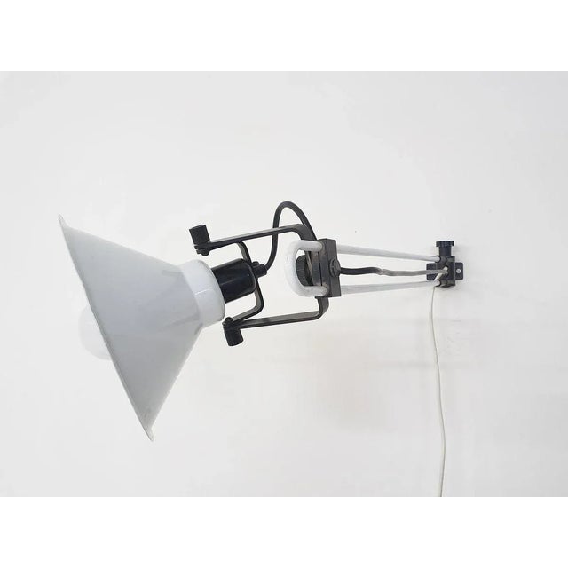Black Wall Light by Eduardo Albors for Lams, Italys, 1980 For Sale - Image 8 of 12