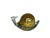 Brass & Glass Snail Figurine Sculpture Decorative Art Collectible For Sale - Image 4 of 12