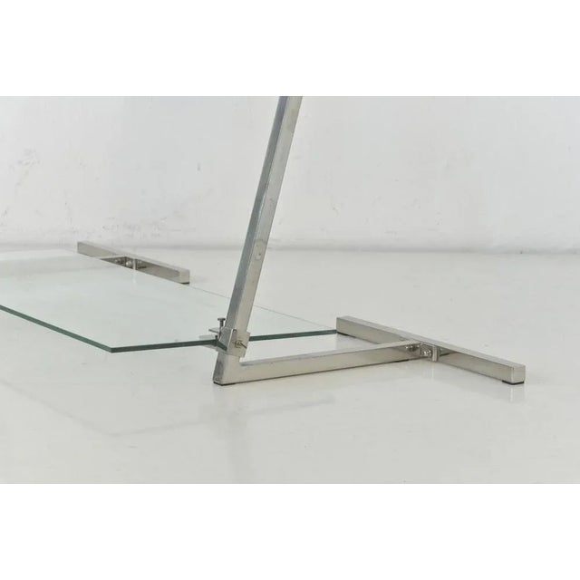 Metal German Decoration Shelf in Steel Tube and Glass, 1930s For Sale - Image 7 of 10