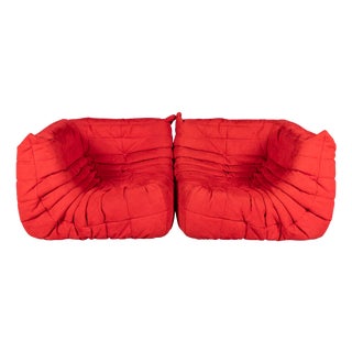 Vintage Togo Corner Sofas by Michel Ducaroy for Ligne Roset, France, 1973, Set of 2 For Sale
