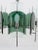 Green Large Italian Glass Chandelier in the style of Fontana Arte, 1960s For Sale - Image 8 of 11