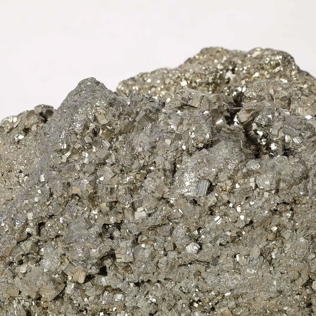 This glittering Modernist Pyrite Rock Specimen on Rectilinear Lucite Base originates from America, 20th Century. Features...