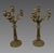 Pair of gilt bronze candelabra, 19th century, Napoleon III period, Charles X style, circa 1860. Four-light candelabra with...