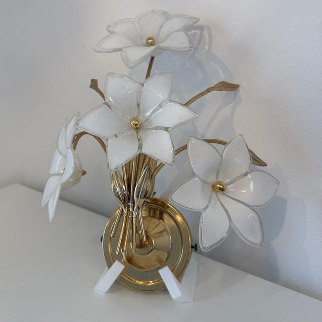 Florentine Chandelier and Wall Lamps in Murano Glass and Chrome by Paolo Venini, Italy, 1970s, Set of 3 For Sale - Image 10 of 18