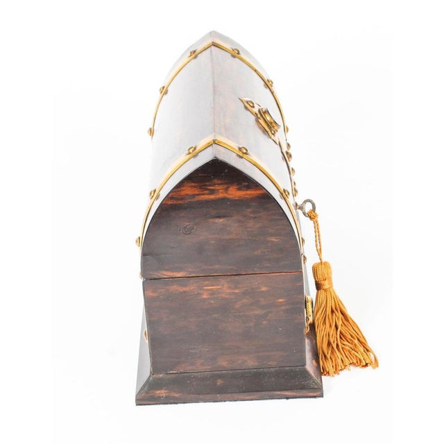 19th Century Coromandel & Brass Mounted Scent Bottle Box, Set of 4 For Sale - Image 5 of 13