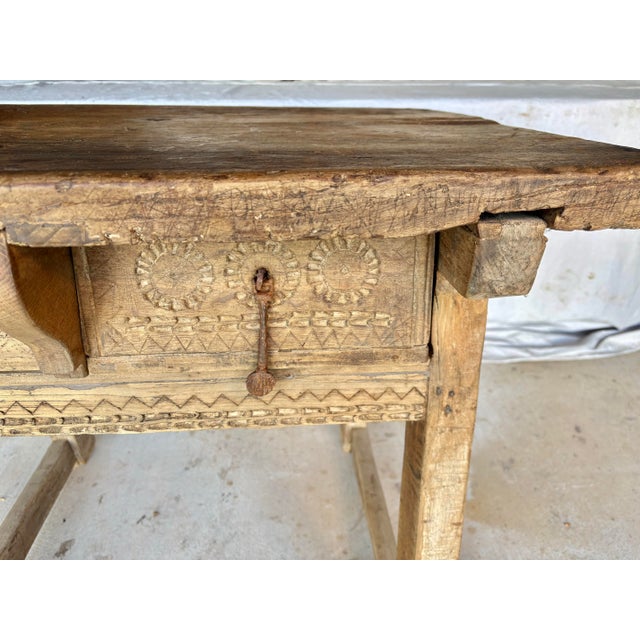 19th Century Spanish Walnut Side Table For Sale - Image 6 of 12