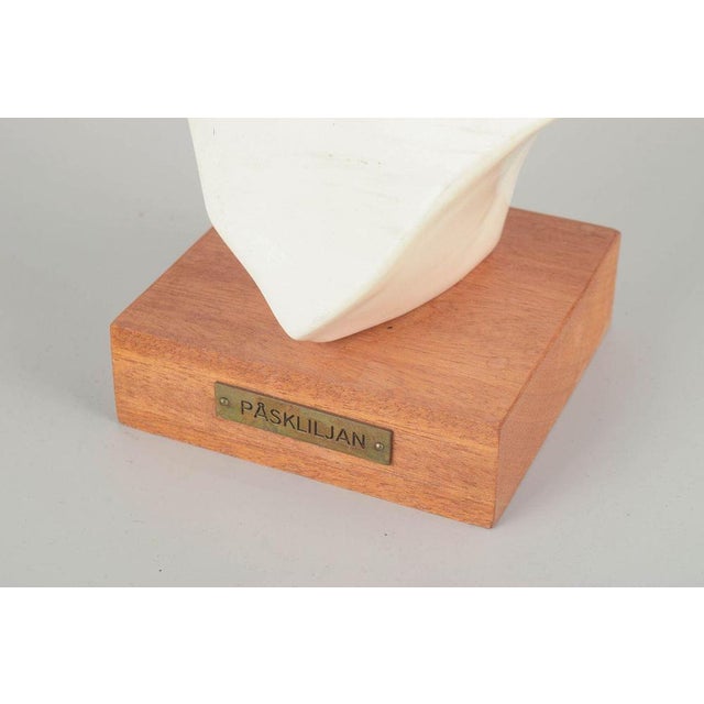 Plaster Bust of a Young Girl, Scandinavia, Mid-20th Century For Sale - Image 3 of 6