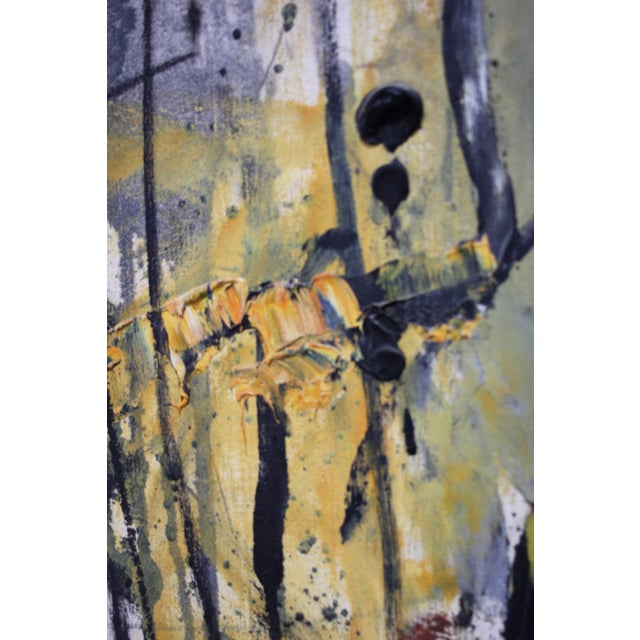 Textile 1960s Untitled Abstract on Canvas by Phil Lewis For Sale - Image 7 of 10