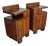 Art Deco Burl Bedside Tables, 1930, Set of 2 For Sale
